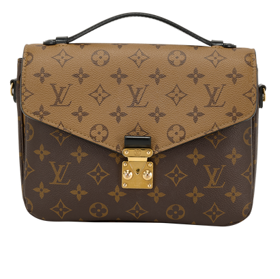 Pochette Metis, &pound;995, Handbags, Brown, Canvas, Front view